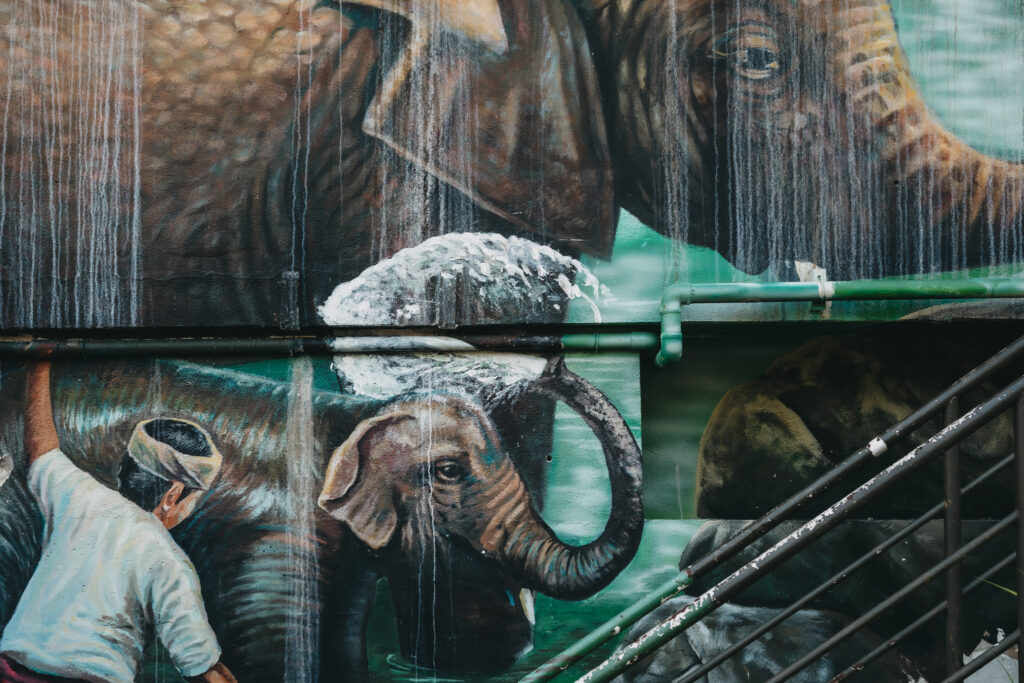 10. Kuala Lumpur Highlight: Streetart an der Masjid Jamek Moschee (2)