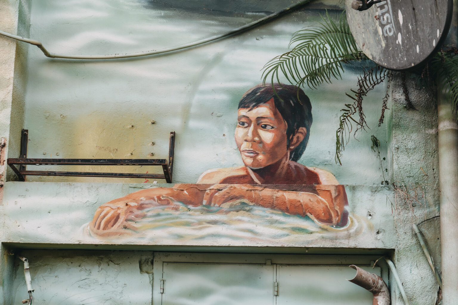 10. Kuala Lumpur Highlight: Streetart an der Masjid Jamek Moschee (3)